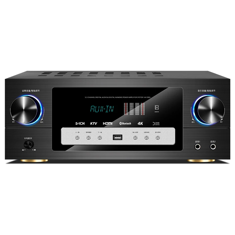 

Professional High-power 5.1 Amplifier for Home Bluetooth 4K HD with Dolby DTS Amplifier