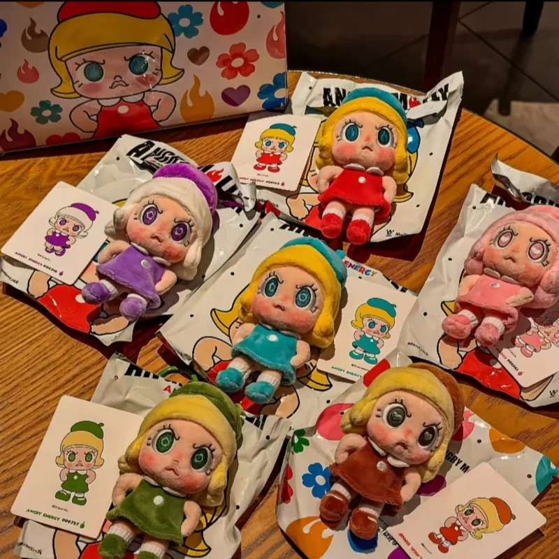 

POP MART Angry Molly Angry Energy Series Plush Pendant Mystery Box Genuine Blind Box Guess Toys Bag Ornament Figurine Home Decor
