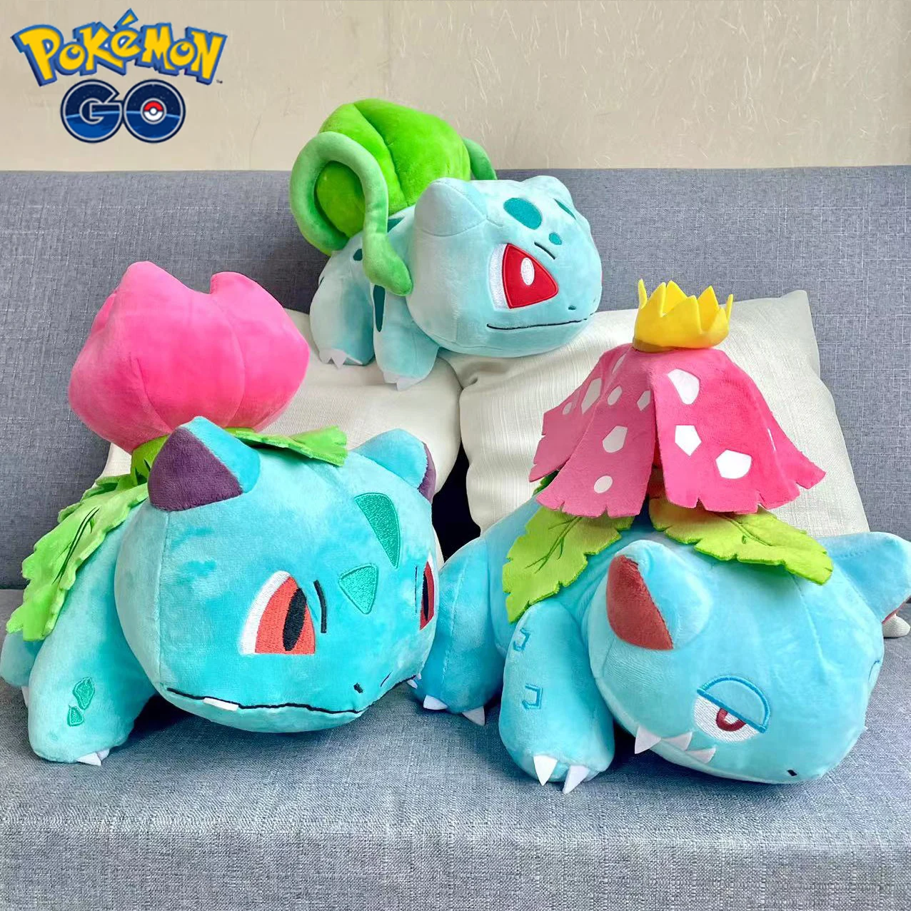 25-35cm Cartoon Bulbasaur Venusaur Ivysaur Pokemon Plush Toys Kawaii Stuffed Anime Soft Doll Sofa Pillow Gift for Kid Room Decor