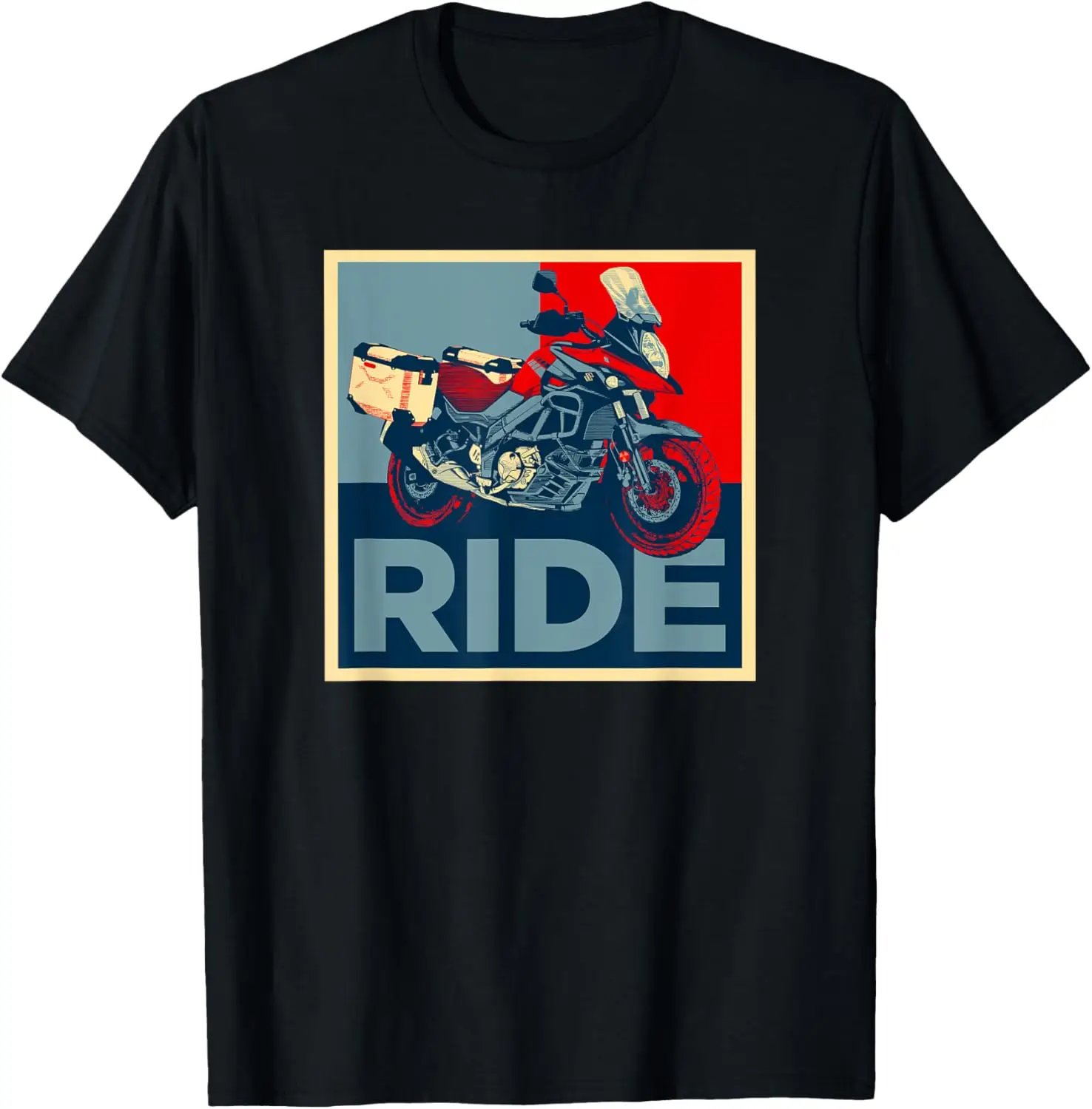 

Adventure Dual Sport V-Strom Motorcycle Ride Design T-Shirt