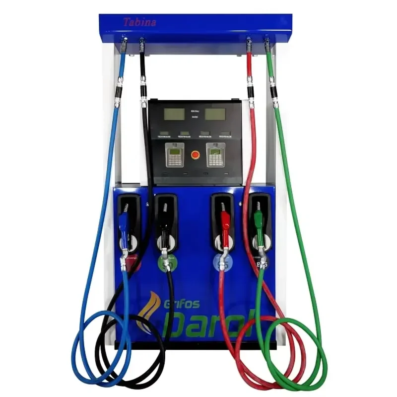 Station Two Products Four Nozzles Petrol Pump Fuel Dispenser