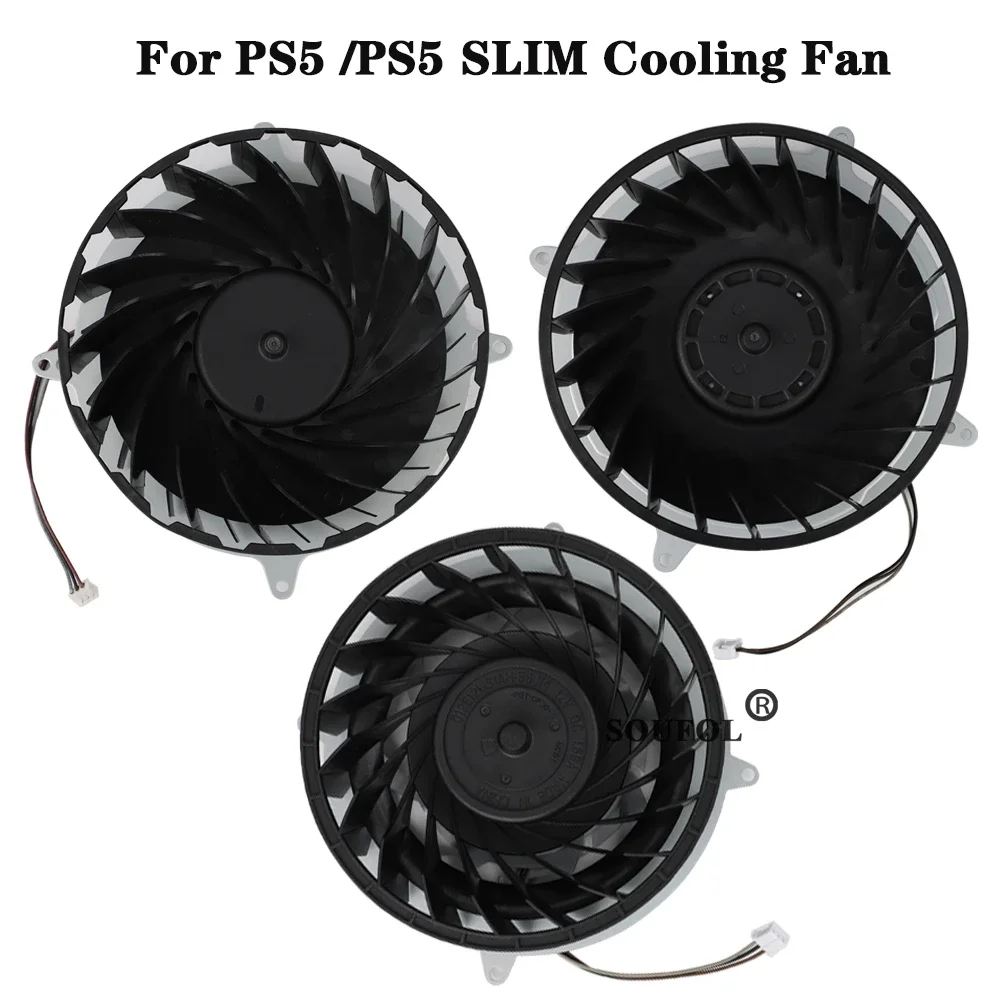 مروحة تبريد داخلية جديدة لوحدة التحكم PS5 النحيفة 19 شفرات مروحة تبريد لوحدة التحكم PS5 17 شفرات 23 شفرات جزء الإصلاح الأصلي