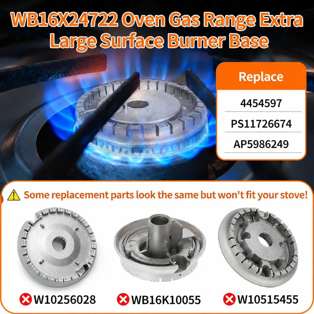 Aluminum Gas Stove Burner Cap Flame Distributor for Even Heat Distribution Compatible with Multiple Stove Brands