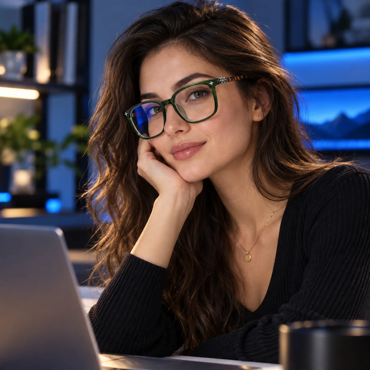 Luxury Retro Square Eyeglasses Anti Blue Light Blocking Computer Glasses Men Women Clear Lens Fashion Eyewear view 4