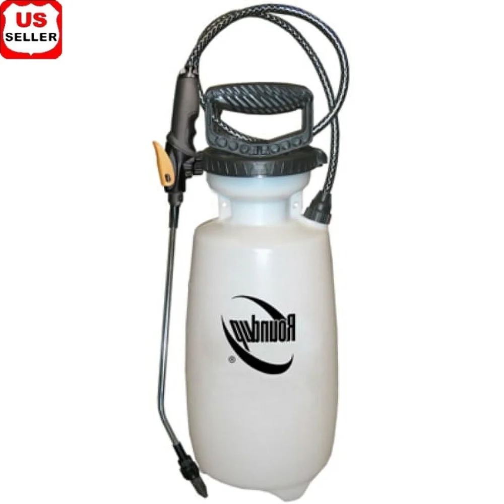 

2-Gallon Multi-Use Lawn Garden Pump Sprayer with Adjustable Tip Nozzles Weed Killer Herbicides Cleaning Decks Siding