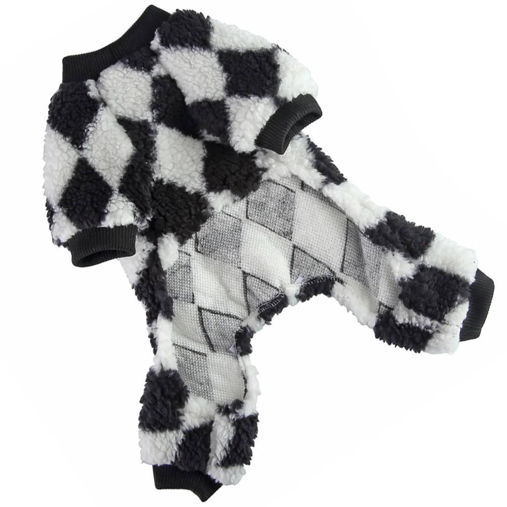 

Flannel Dog Pajamas One-Piece Pet Costume Breathable for Home Party Events Cute Stylish Puppy Apparel Household Dog