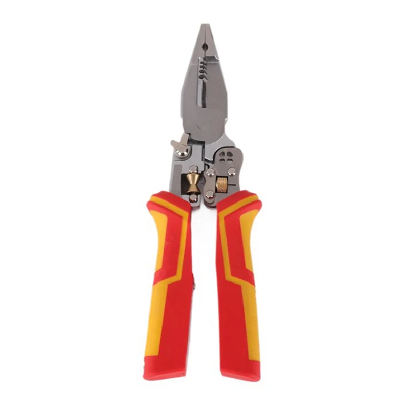 Electricians Voltage Testing Cable Cutting Scissors Multi-Function Wire Stripper Crimping Pliers-AA26