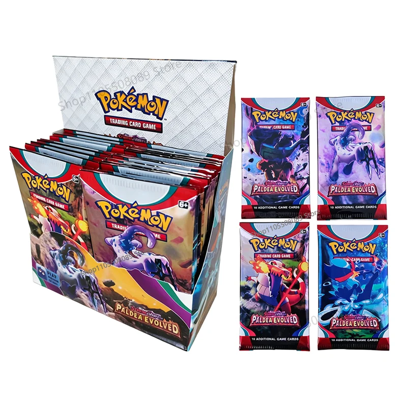 360 cartes à collectionner Pokémon TCG Scarlet & Violet Paldea Evolved Booster Bundle Edition, version anglaise, collection d'anime