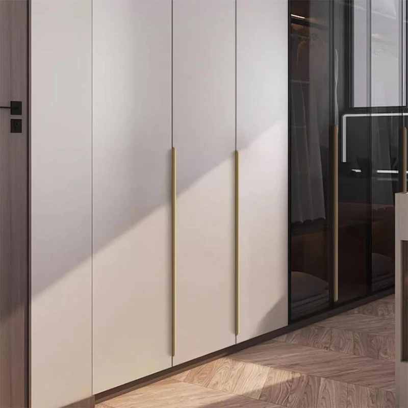 80-1200MMmodern Minimalist Wardrobe Door Invisible Handle Long High-end Drawer Cabinet No Drilling Edge Sealing Door Seam Handle 4