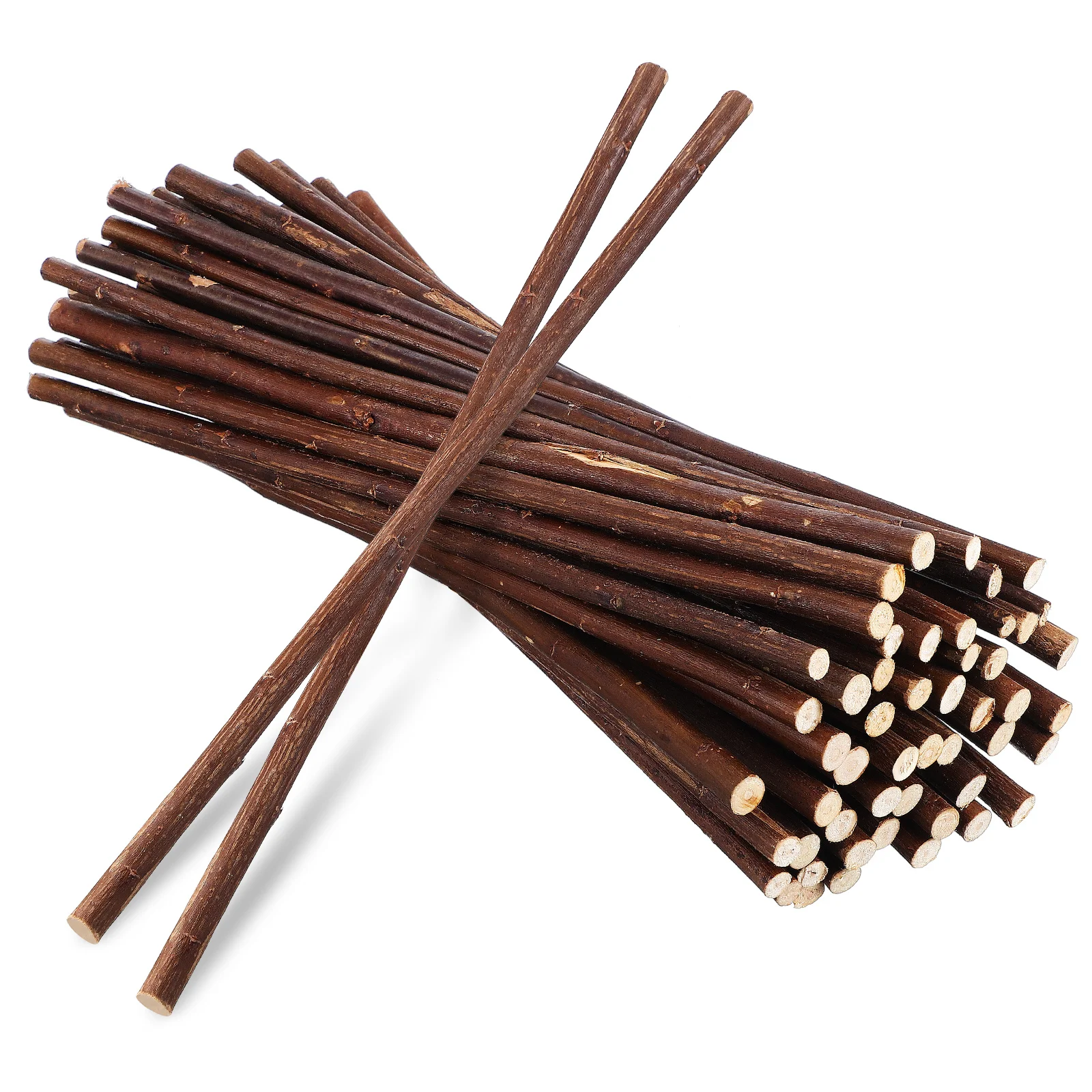 50 Pcs DIY Handmade Materials Dry Branches 30cm Dried Rustic Decor Willow Logs Home For Crafts Wood Sticks Decorative Twigs