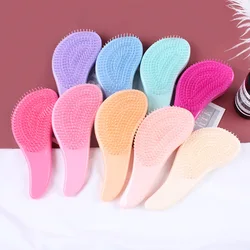 1PCS Anti Static Massage Hair Brush Tangles Detangle Shower Massage Hairbrush Comb Salon Hair Styling Tool Magic Handle Comb