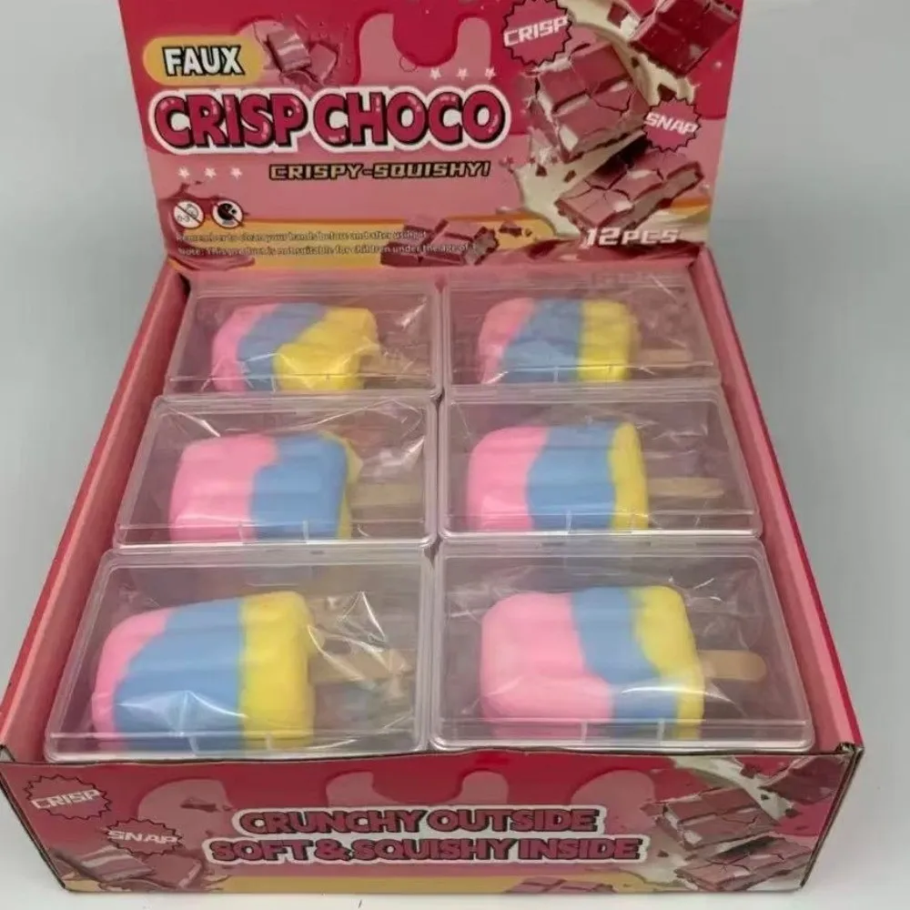 Crunchy Sound Crispy Squeeze Toys Wax Skin Colorful Wax Coating Stress Relief Toys Rainbow Candy Handmade Decompression Toy
