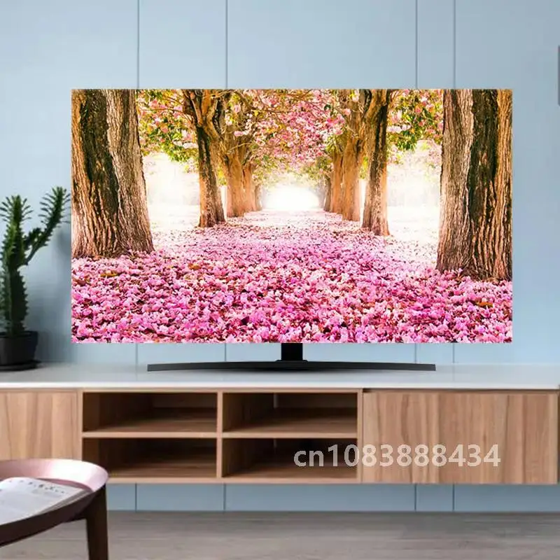 2024 New TV Cover Dust Cover Cloth 32-70 Inch Hight Quality Household Hanging Desktop Curved TV Universal