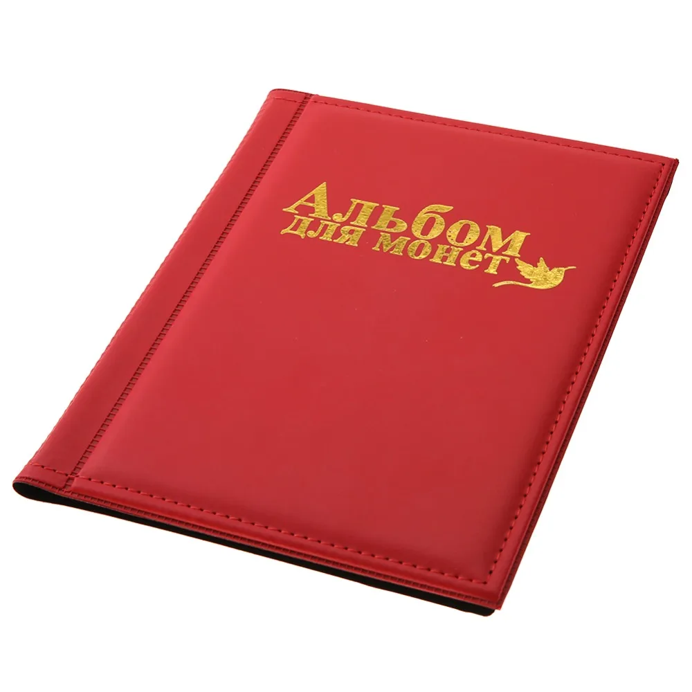 8.46 X 6.77 Inch Coin Storage Folder 10 Pages 250 Pockets Coin Collection Album Large Capacity Compact Design Coin Holder Album