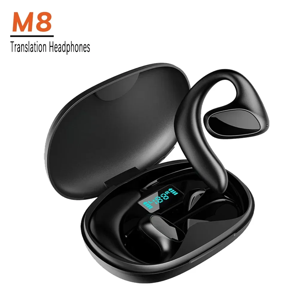 Bluetooth 5.1 Translation Headphones 144 Languages Instant Translate Smart Voice Translator Wireless Music Earphones Hot Sale