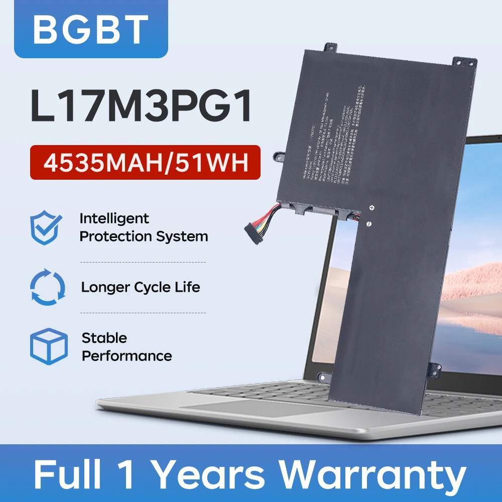 L17M3PG1 L17L3PG1 Battery for Lenovo Legion Y530-15ICH Y545-PG0 Y540-17IRH Y540-15IRH Y730 Y7000Series Laptop L17C3PG1 51Wh