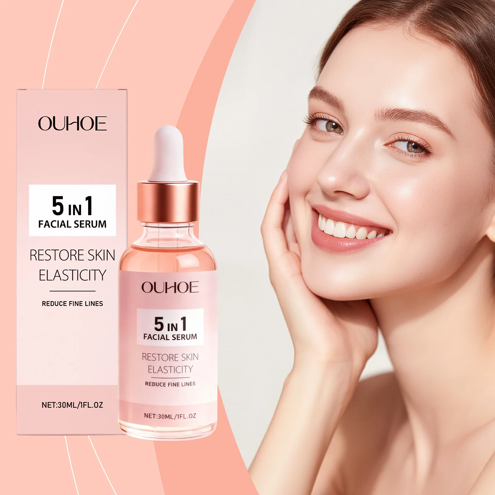 

Facial Care Serum Gentle Moisturizing Soft Radiant Smooth Skin Nourishing Hydrating Essence Reduce Fine Lines Boost Elasticity