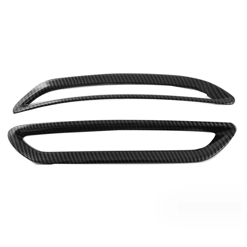 

For Honda Civic Hatchback 2023 Spare Parts Accessories Car Carbon Fiber Rear Fog Light Lamp Cover Trim Foglight Bezel Frame-A02G