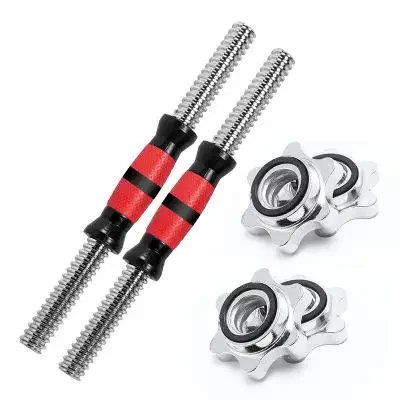 New Product Wholesale Manufacturer High Quality Threaded Dumbbell Bar Fitness Equipment Weightlifting Barbell Dumbbell Bar Set