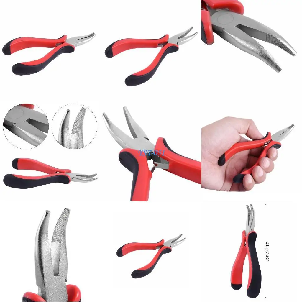 

E15A Compact Hair Extensions Pliers for Human Hair Extensions Apply & Removal Metal