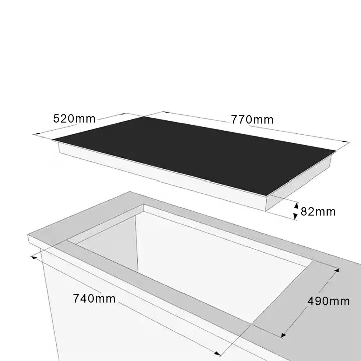 Hot Sales High-Powered Induction Cooktop 5 Burner Kitchen Appliance Factory Price Electric Stove Built-In Induction Cooker