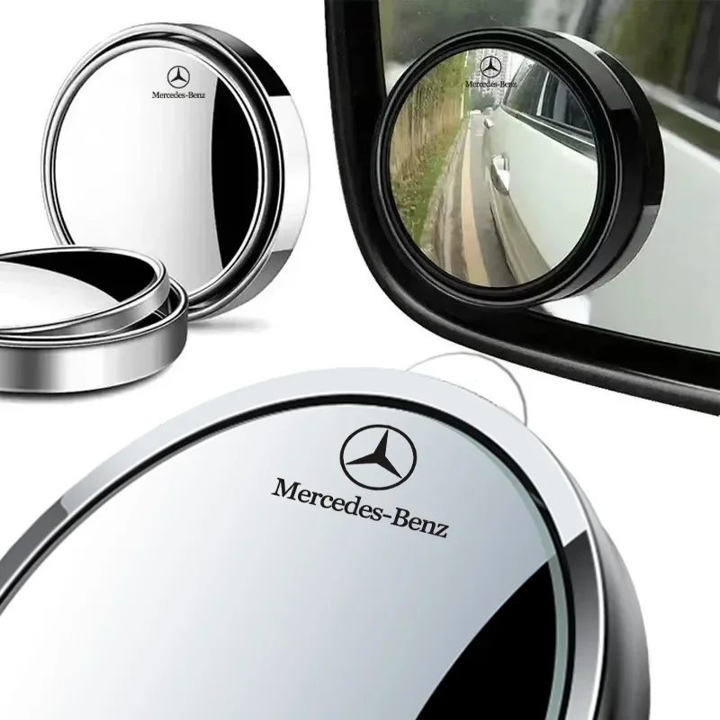 Car Rearview Sucker Mirrors 360 Blind Spot Mirror Rearview Auxiliary Mirror For Mercedes benz A C E S Class CLA CLS W212 W213