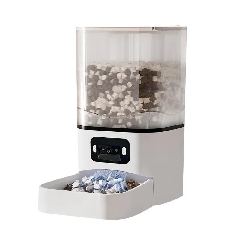 

New pet cat intelligent automatic feeder cat food regular feeding self-service feeder monitoring