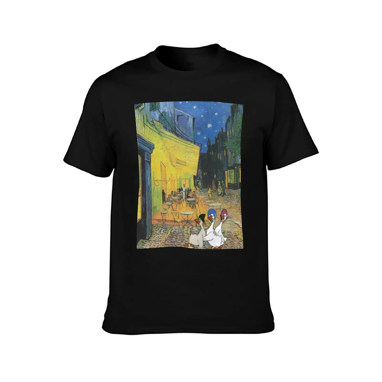 Café terrace at Night by Van Gogh T-Shirt Sweat Resistant Workout Tee Shirt T-Shirt
