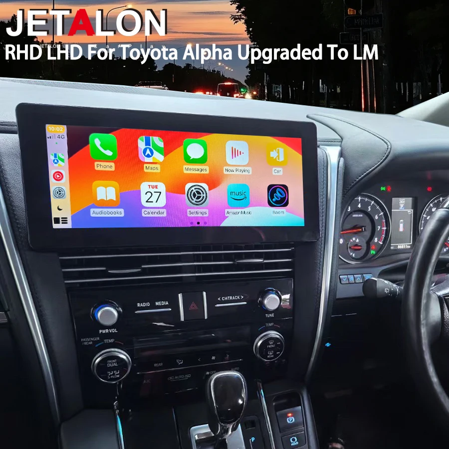

НОВЫЙ сенсорный экран 8G + 128G для Toyota Alpha 2015-2019, обновленный для LM, автомобильный радиоприемник, GPS, 4G, WIFI, Carplay, Android, авто, мультимедийная стереосистема