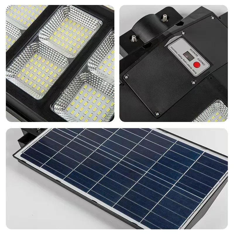 Imagem -05 - Luzes de Rua Solares Luzes de Inundação ao ar Livre com Sensor de Movimento à Prova Impermeável Água Luz de Inundação Solar Alimentado para Estacionamentos Quintal