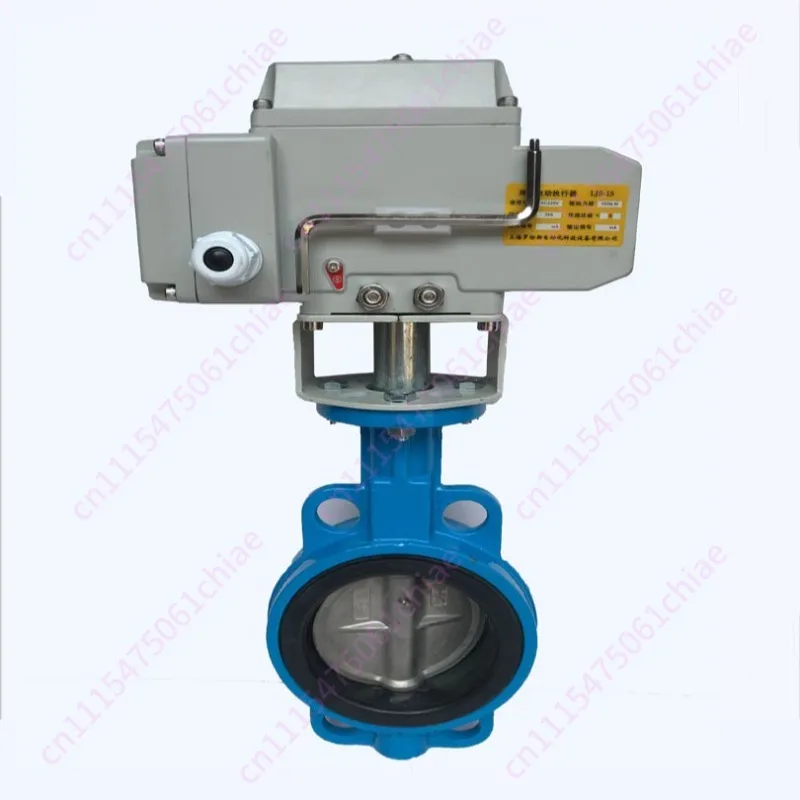 Stainless Steel Electric Butterfly Valve Straight-through High Pressure Clip-on Butterfly Valve Corrosion Resistance