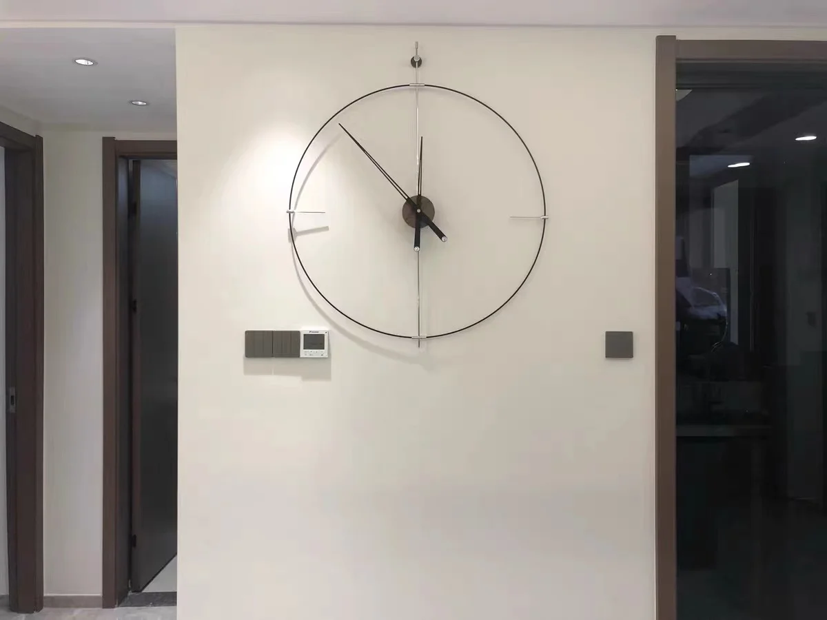 Diy Large Wall Clock Art Modernization Temperament Living Room Home Decor Design Creative Nordic Luxury Clock Wall Modern