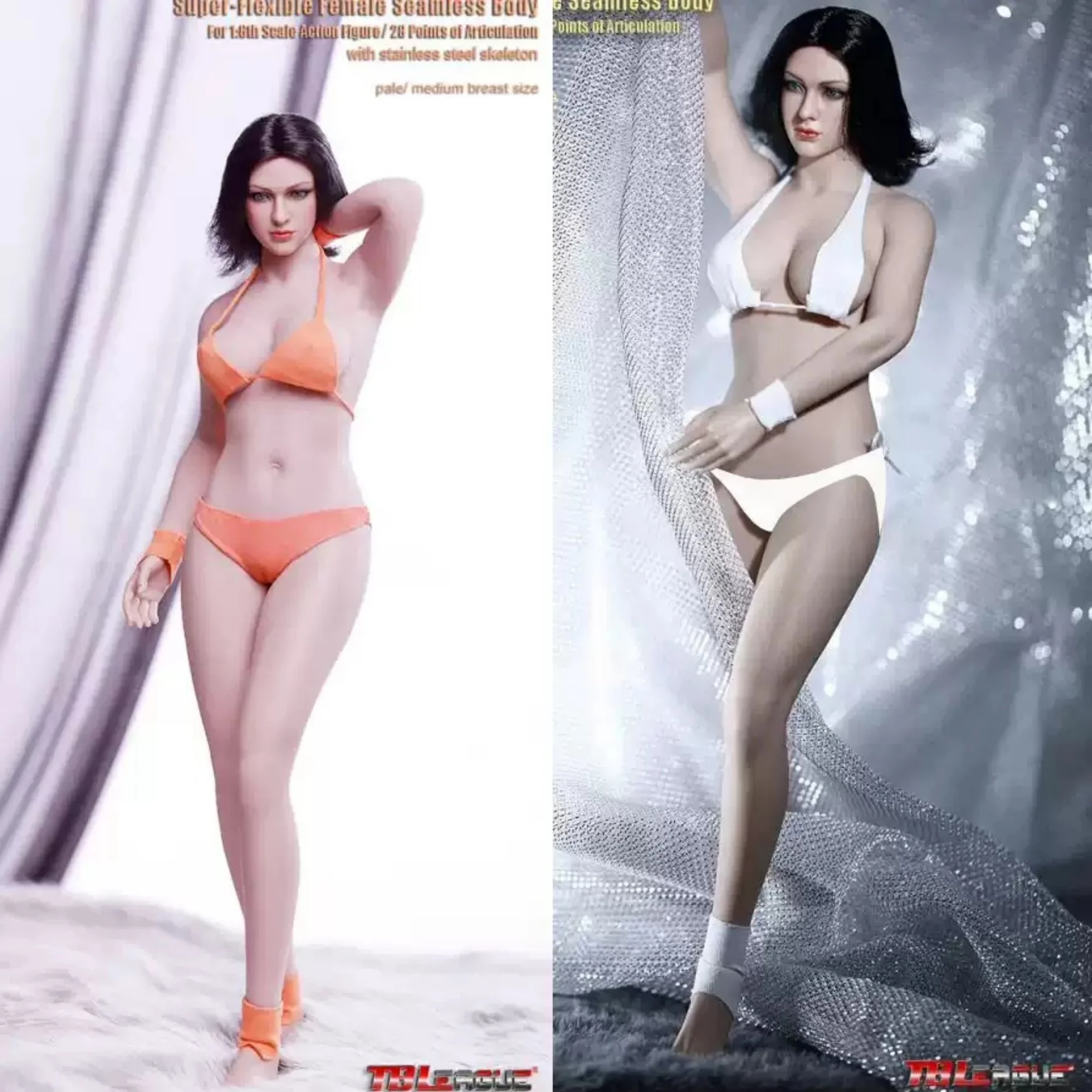 

TBLeague S28A/S29B 1/6 Flexible Seamless Plump Bigger Body Medium Breast Figure