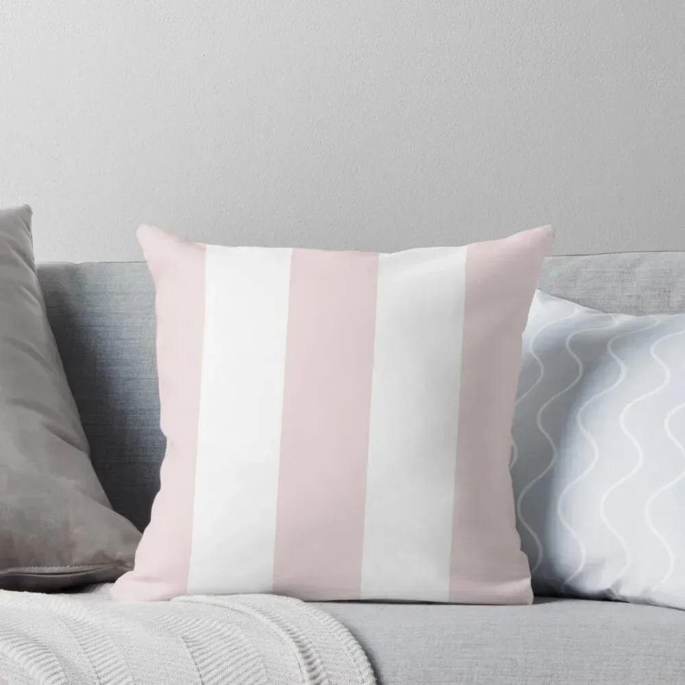 Large PALE PINK and WHITE Vertical STRIPES Throw Pillow Rectangular Cushion Cover luxury sofa pillows pillow