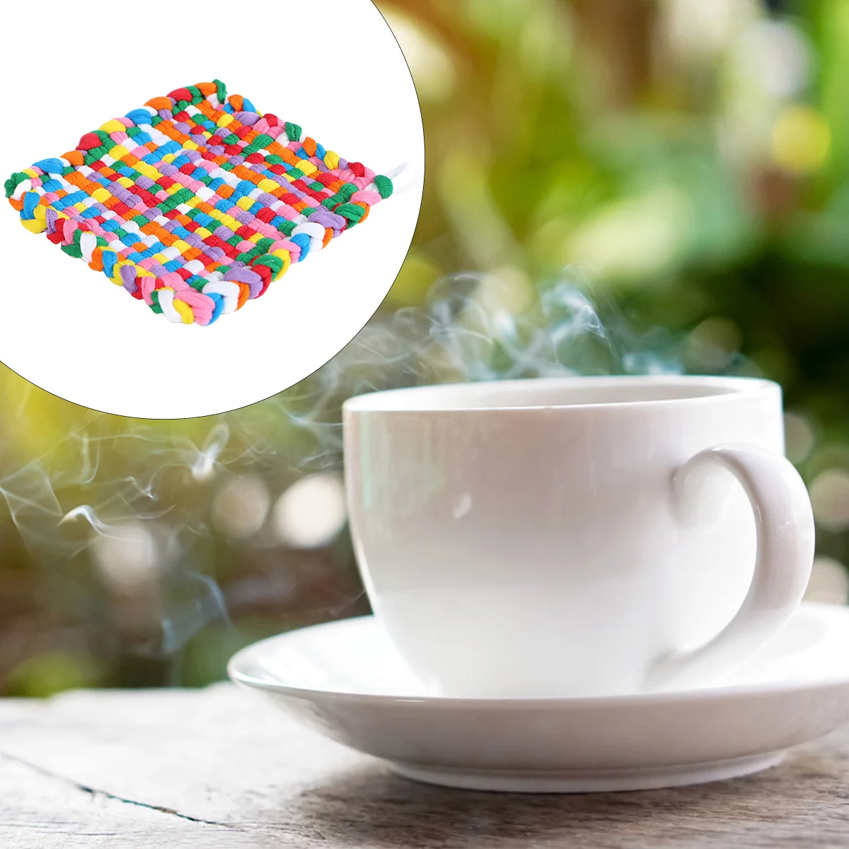 

98Pcs Weaving Loom Potholder Craft Kit for Kids 8 Colors DIY Gift Making Elastic Loop Weaving Craft Tools Set Loom Loop