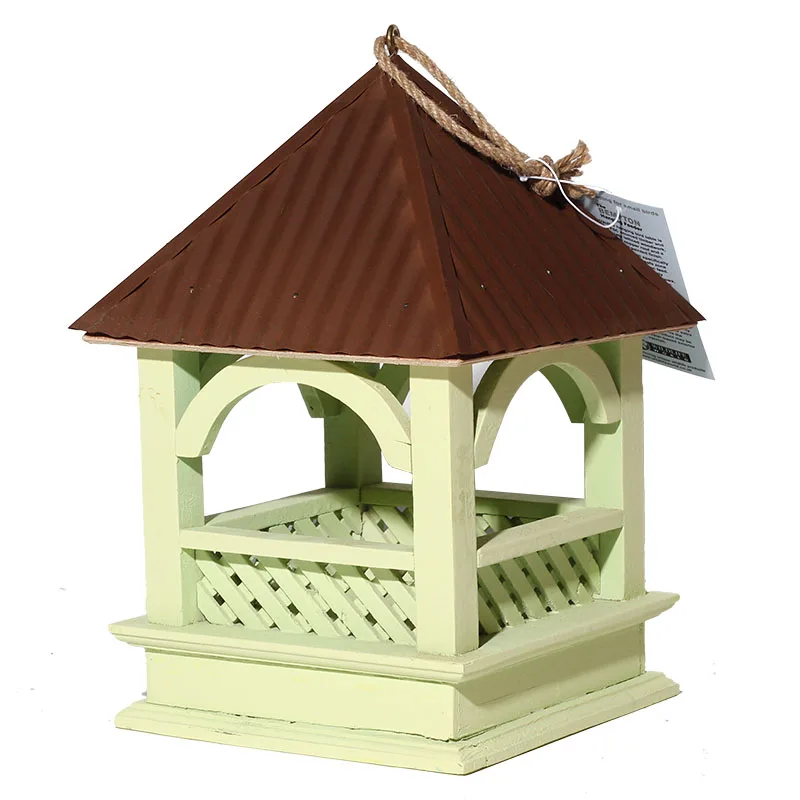 Pure Copper Top Feeder Wild Bird Feeder Courtyard Villa Park Decoration Natural