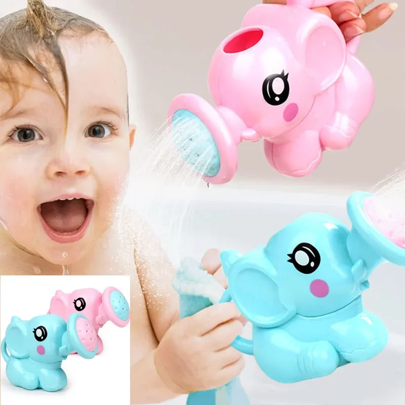 1PCS Baby Cartoon Elephant Shower Cup Newborn Child Shower Shampoo Cup Baby Shower Water Spoon Bath Cup Bath Toy Toddler Toys