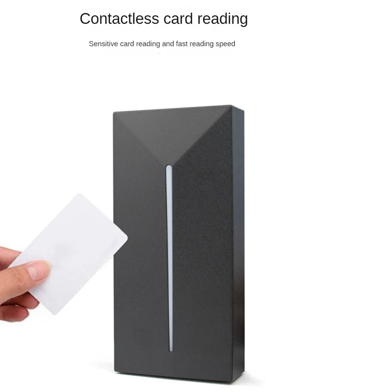 Access Control Card Reader Small Wiegand Card Reader IP68 Waterproof Long Range RFID Card Reader, 13.56Mhz IC/MF Easy Install