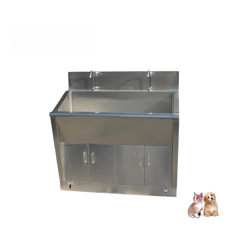 

Top Quality Veterinary Equipment Hospital washing Basin Knee Operated Wash Machine Clinic Use