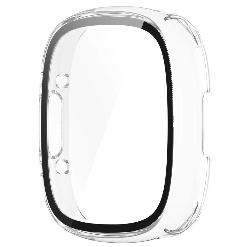 Para versa4/sense2 smartwatch pc pele à prova de choque relógio capa lavável pára-choques