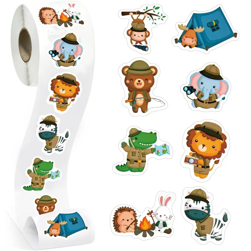 500PCS Cartoon Creative Christmas Gift Stickers Sealing Stickers Merry Christmas Adhesive Labels