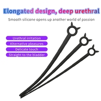 Men Urethral Silicone Plug Trainer Dilator Sounds Catheter Stretching Tube Extra Long Horse Eye Irritation Inserts Penis Sex Toy