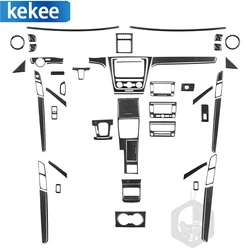 For VOLKSWAGEN Passat NMS B7 2012-2019 Car Real Carbon Fiber Dashboard Air-conditioning Trim Sticker Auto Interior Accessories