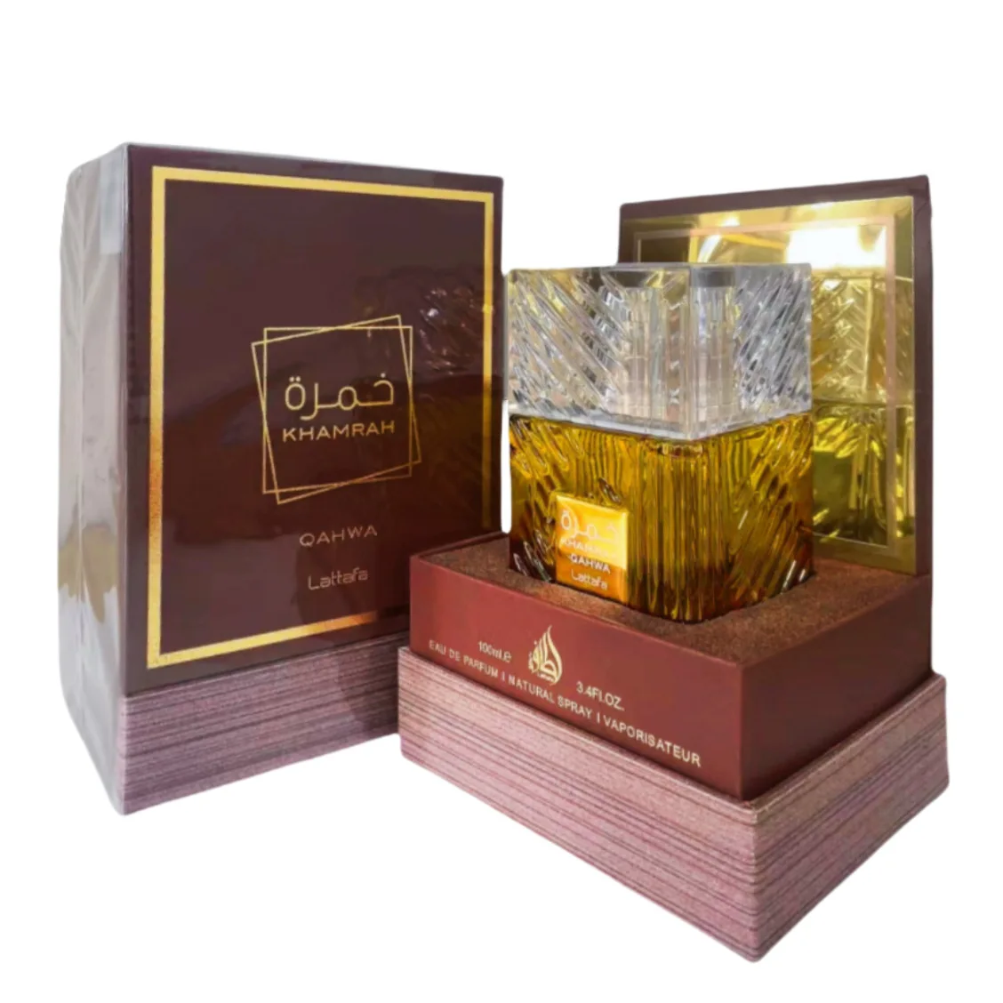 لاتافا خرم قحوا 100 مل ماء تواليت 3.4 أونصة عطر للجنسين مستوحى من عطر دبي العربي في الشرق الأوسط