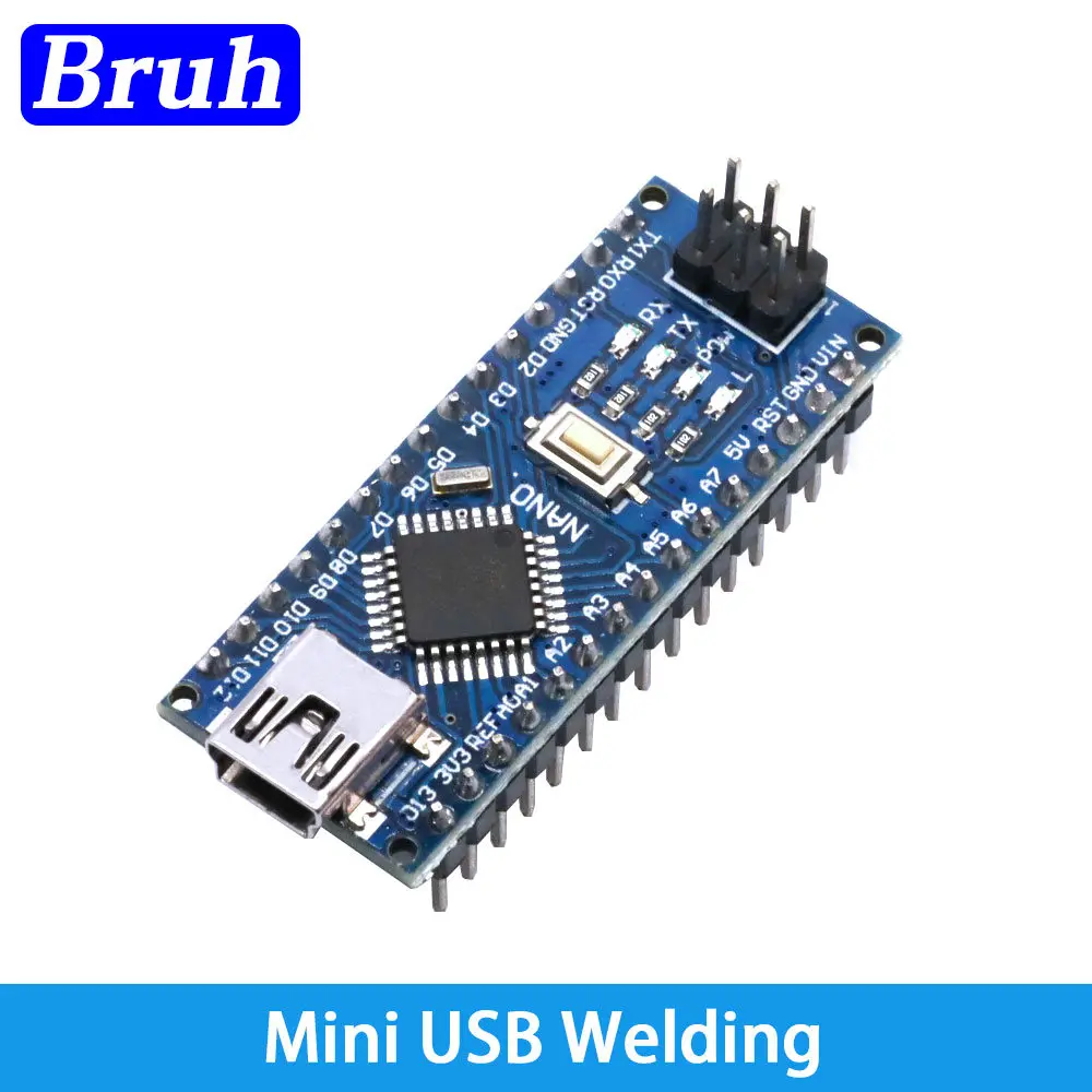 Nano V3.0 3.0 ATmega328 CH340G CH340 Mini USB TYPE-C UART Interface Board Micro Controller Module For Arduino 5V Microcontroller