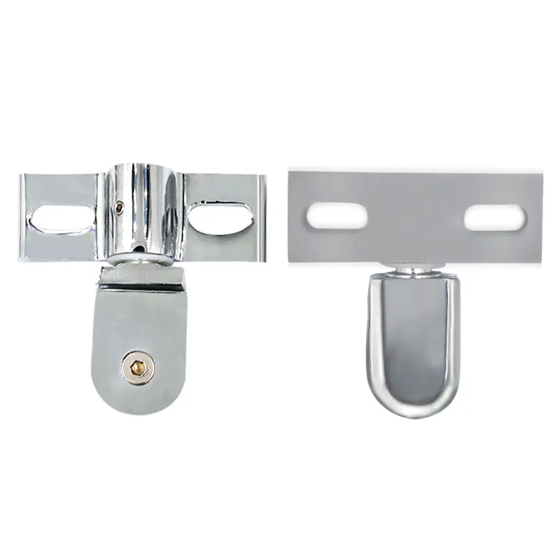 Afbeelding 4: Badkamer glazen deurclip/klem/scharnier, draaibare deurschacht, zinklegering en roestvrij staal, geen roest, doucheaccessoires