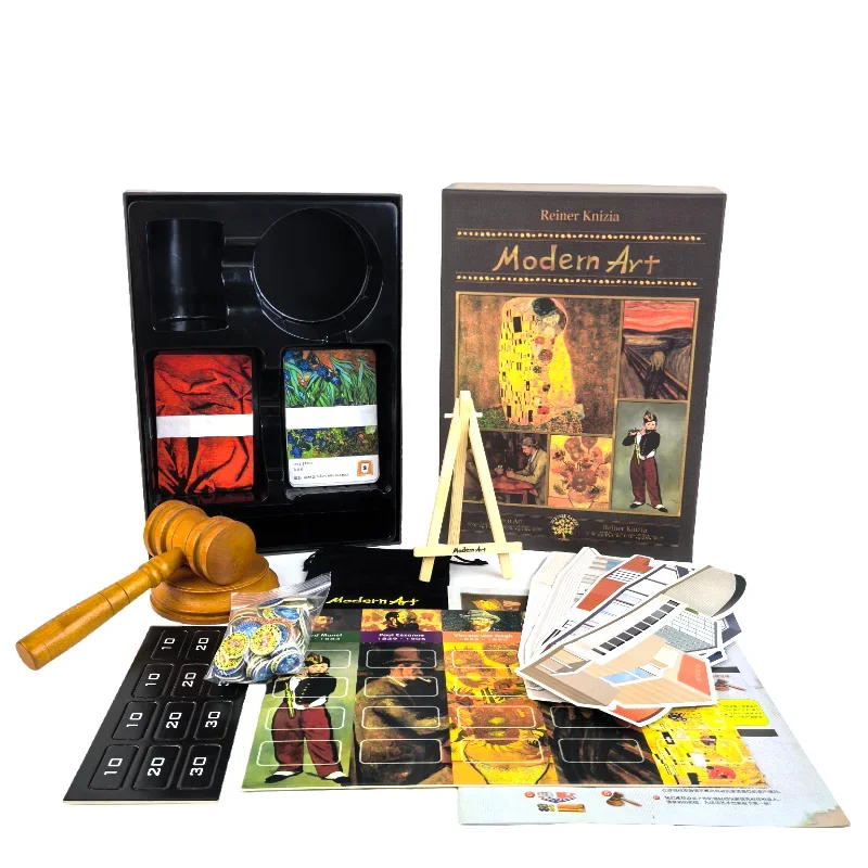 

Новая настольная игра Modern Art Deluxe Edition, победная аукционная настольная игра, веселая групповая игра, ночная игра для взрослых и друзей, коллекционный захват