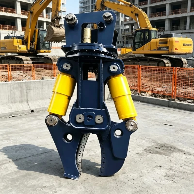 Hydraulic Dual Cylinder Shear Powerful High-altitude Cutting Demolition Tool Excavator Drum Cutter Customized Hard Alloy Tooth
