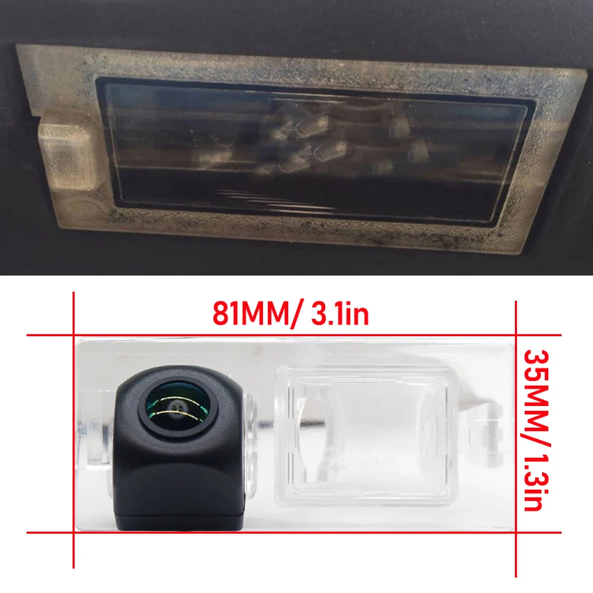 Car Reversing Rear View Camera Dynamic Trajectory Night Vision Waterproof for Fiat 500 500C 500S Abarth 2007~2017