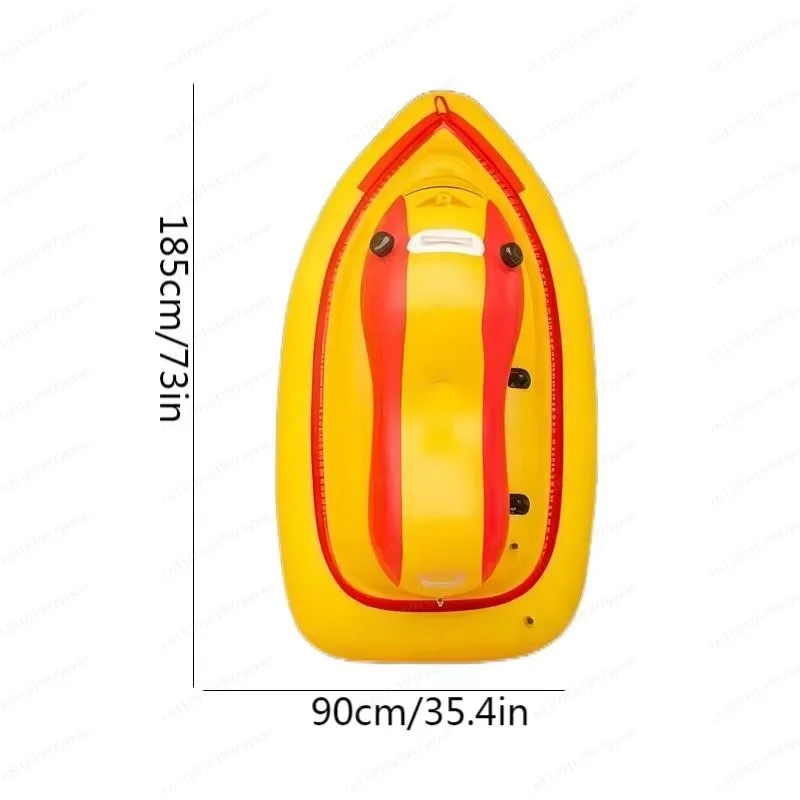 Remote Control Electric Inflatable Jet Ski Boat Floating Motor Boat with Electric Propeller Motor